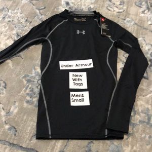 New!  Under Armour fitted heat gear. Black.  Small